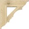 Ekena Millwork Balboa Traditional Rough Sawn Bracket w/ Offset Brace, Douglas Fir, 8"W x 26"D x 26"H BKT0806X26X26BOA01RDF - alternate 4